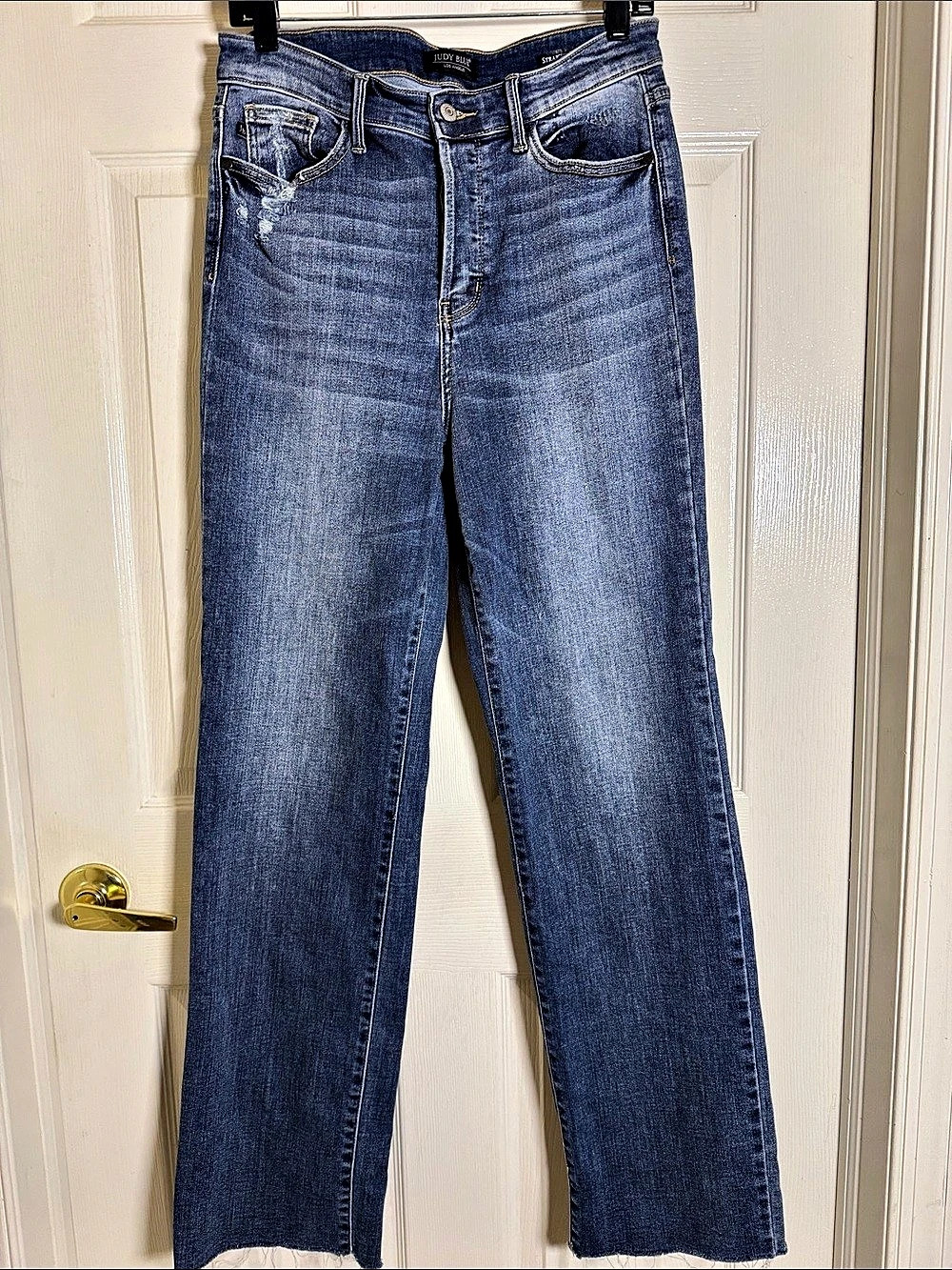 Judy Blue Straight Fit Straight Leg Jeans Blue Waist 9/29